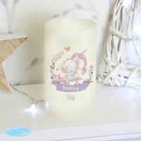 Personalised Tiny Tatty Teddy Unicorn Nightlight LED Candle Extra Image 3 Preview